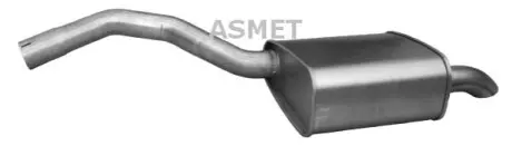 Глушник вихлопної системи задній FORD GALAXY II, MONDEO IV, S-MAX 1.6D/1.8D/2.0D 05.06-06.15 ASMET 07159