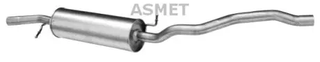 Глушник передній FORD GALAXY I SEAT ALHAMBRA VW SHARAN 1.8/2.0 09.95-03.10 ASMET 07175