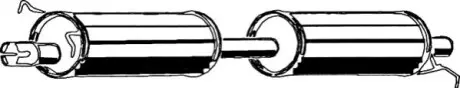 Центр. глушитель, выпускная сист. ASMET 07223