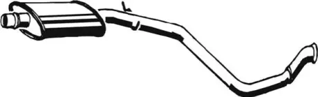 Глушник передній PEUGEOT 306 1.1-1.9D 04.93-04.02 ASMET 08021