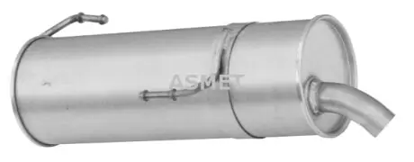 Глушник вихлопної системи задній PEUGEOT 206 1.4D/1.9D 09.98-04.09 ASMET 08023
