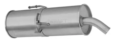 Глушник вихлопної системи задній PEUGEOT 206 1.1/1.4/1.6 09.98-12.12 ASMET 08037