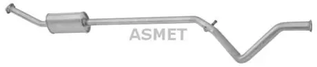 Глушитель системы выпуска (средний) ASMET 08053