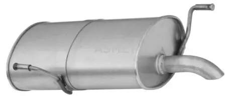 Глушник вихлопної системи задній PEUGEOT 206 1.1-1.6 07.02 ASMET 08072