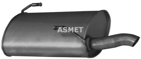 Глушник вихлопної системи задній PEUGEOT 206, 206+ 1.4D/1.6D/2.0D 12.99-06.13 ASMET 08083
