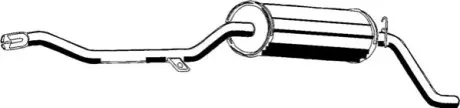 Глушник вихлопної системи задній CITROEN C15 1.4/1.8D/1.9D 07.86-12.05 ASMET 09086
