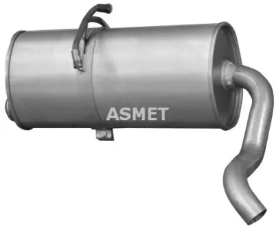 Глушник вихлопної системи задній CITROEN BERLINGO PEUGEOT PARTNER 1.1-1.9D 06.96-12.15 ASMET 09089