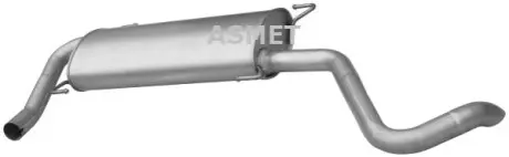 Глушник вихлопної системи задній CITROEN JUMPER III FIAT DUCATO PEUGEOT BOXER 2.2D/2.3D 04.06 ASMET 09096