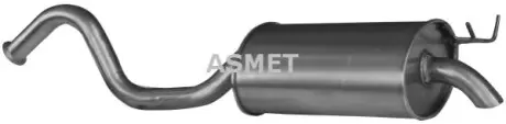 Задний. глушитель, выпускная сист. ASMET 10040