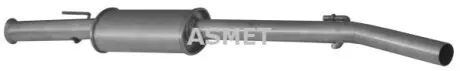 Глушник вихлопної системи середній RENAULT CLIO II, THALIA I 1.4/1.6 09.98-02.09 ASMET 10074