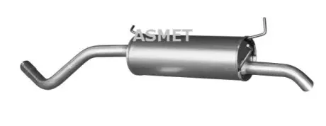 Глушник вихлопної системи задній RENAULT MEGANE I, MEGANE I CLASSIC, MEGANE SCÉNIC, SCENIC I 1.6-2.0 04.98-09.03 ASMET 10086