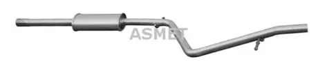Глушник передній DACIA LOGAN MCV RENAULT LOGAN I 1.4/1.6 02.07 ASMET 10105