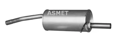 Глушник вихлопної системи задній DACIA SANDERO 1.2-1.6 06.08-06.13 ASMET 10116