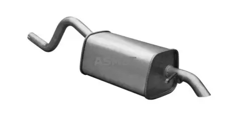 Глушник вихлопної системи задній RENAULT TWINGO II 1.2 03.07-09.14 ASMET 10134