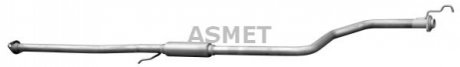 Передний глушитель, выпускная сист ASMET 13009