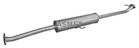 Глушник вихлопної системи середній HONDA CR-V II 2.0 09.01-03.07 ASMET 13029