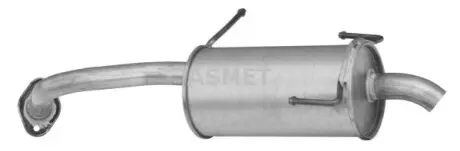 Глушник вихлопної системи задній NISSAN MICRA II 1.0/1.3/1.4 08.92-02.03 ASMET 14048