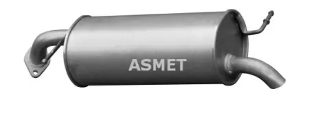 Глушник вихлопної системи задній HYUNDAI GETZ 1.1/1.3 09.02-09.05 ASMET 15016