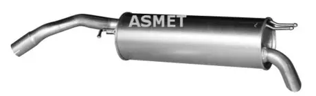 Глушник вихлопної системи задній FIAT BRAVO II, STILO 1.4-1.9D 10.01-12.14 ASMET 16038