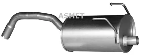 Глушник вихлопної системи задній FIAT 500, 500 C, PANDA FORD KA 1.1/1.2/1.2LPG 09.03 ASMET 16059