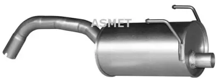 Глушник вихлопної системи задній FIAT 500, 500 C, PANDA 1.3D/1.4 09.03 ASMET 16072