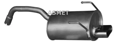 Глушник вихлопної системи задній FIAT 500, 500 C, PANDA FORD KA 1.1/1.2/1.2LPG 09.03 ASMET 16085