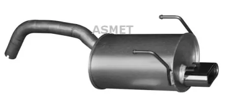 Глушник вихлопної системи задній FIAT 500, 500 C, PANDA FORD KA 1.3D 09.03 ASMET 16091