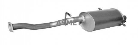 Глушитель системы выпуска (средний) ASMET 17003