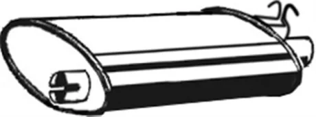 Глушник вихлопної системи задній VOLVO 740, 760 2.3/2.4D 08.82-07.92 ASMET 18014