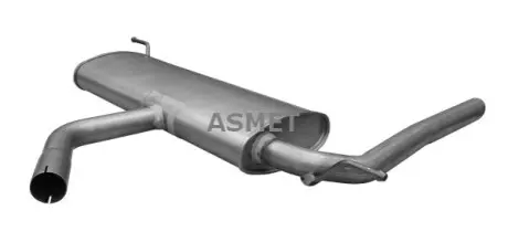 Глушник вихлопної системи задній SEAT ALTEA XL, TOLEDO III 1.2-1.6LPG 10.04-07.15 ASMET 19020