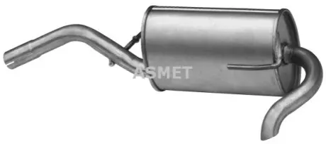 Глушник вихлопної системи задній SEAT AROSA VW LUPO I 1.0/1.4 05.97-07.05 ASMET 19026