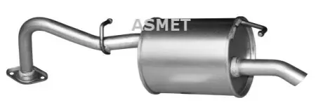 Глушник вихлопної системи задній TOYOTA YARIS 1.0 08.05-12.11 ASMET 20014