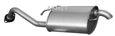 Глушник вихлопної системи задній TOYOTA COROLLA 1.4/1.6 11.01-02.07 ASMET 20021