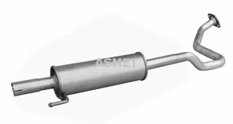 Глушник вихлопної системи середній TOYOTA PRIUS 1.5H 09.03-12.09 ASMET 20024