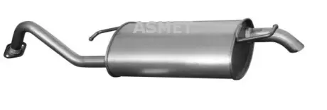 Глушник вихлопної системи задній TOYOTA COROLLA 1.4/1.6 10.01-03.08 ASMET 20037