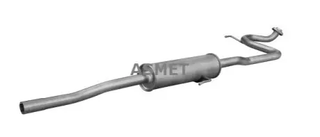 Глушник вихлопної системи середній TOYOTA YARIS 1.0LPG/1.3/1.33 08.05-12.11 ASMET 20041