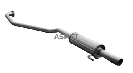 Глушник вихлопної системи середній TOYOTA AVENSIS 1.6/1.8 03.03-11.08 ASMET 20043