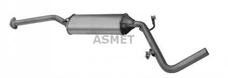 Глушник системи випуску (середній) ASMET 21006