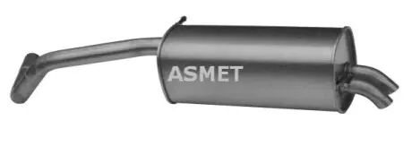 Глушник вихлопної системи задній SEAT IBIZA III SKODA FABIA I VW POLO IV 1.4D/1.9D 12.99-11.09 ASMET 21024