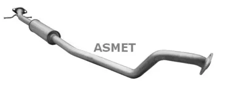 Глушник вихлопної системи середній SUZUKI SWIFT III 1.3/1.3D/1.5 02.05 ASMET 25014