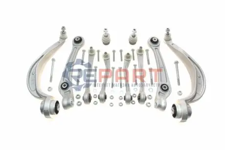 Комплект важелів підвіски (передньої) Audi A4/A6/Q5 1.8-4.2 07-18 (quattro) ASMETAL 13AU2512 Купити в Україні