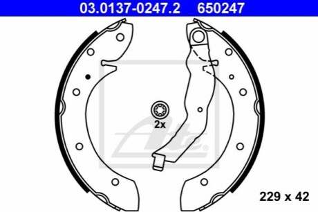 Гальмівні колодки ATE 03013702472