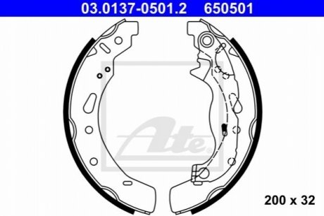 Автозапчастина ATE 03.0137-0501.2 (фото 1)