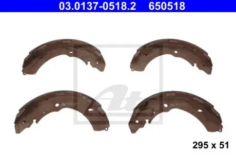Гальмівна колодка FIAT FULLBACK MITSUBISHI L200, L200 / TRITON, PAJERO SPORT II 2.2D-3.5 11.05 ATE 03013705182 Купити в Україні