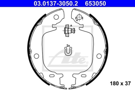 Гальмівні колодки ATE 03013730502