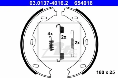 Гальмівна колодка MERCEDES S (C215), S (W220, V220) 2.8-5.8 10.98-03.06 ATE 03013740162