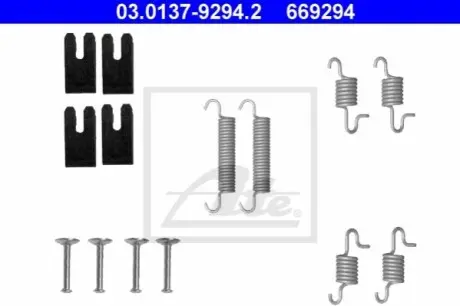 Фото Монтажний комплект гальмівної наклаки ATE (03013792942) зображення 1