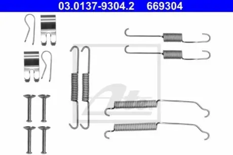 Монтажний набір гальмівної колодки FORD FIESTA, FIESTA VI, KA+ III 1.0-1.6D 06.08 ATE 03013793042