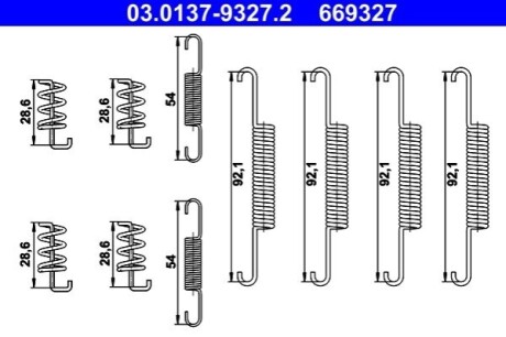 Комплектующие для тормозных колодок ATE 03013793272 (фото 1)