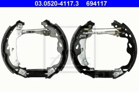 Гальмівна колодка CITROEN C1 PEUGEOT 107 TOYOTA AYGO 1.0/1.4D 06.05-09.14 ATE 03052041173